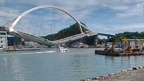 Bridge collapse in Taiwan sends tanker truck plummeting into boats - CNN Video